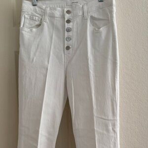 White Denim Button down "J BRAND" Jeans Size 30